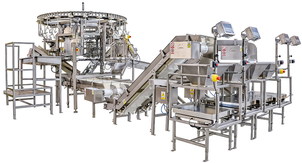 Carousel Cutter with Conveyors & Batch Weighing