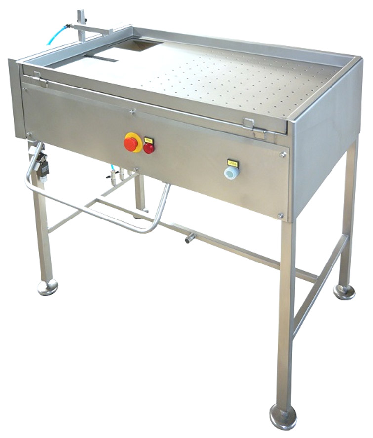 manual gizzard peeling table for poultry