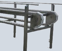 poultry crate conveyor